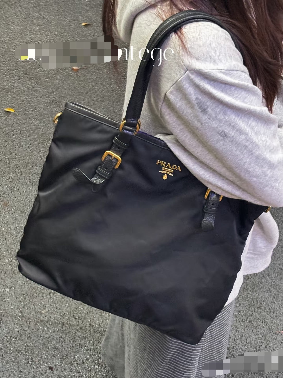 Prada Black Nylon Tote Bag - Excellent Condition (Fits 13" Laptop)