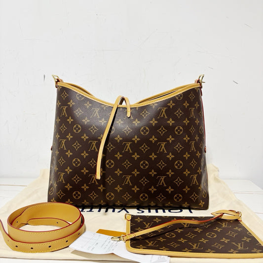 Louis Vuitton Carryall MM Monogram Tote Bag (99% New / Full Set)