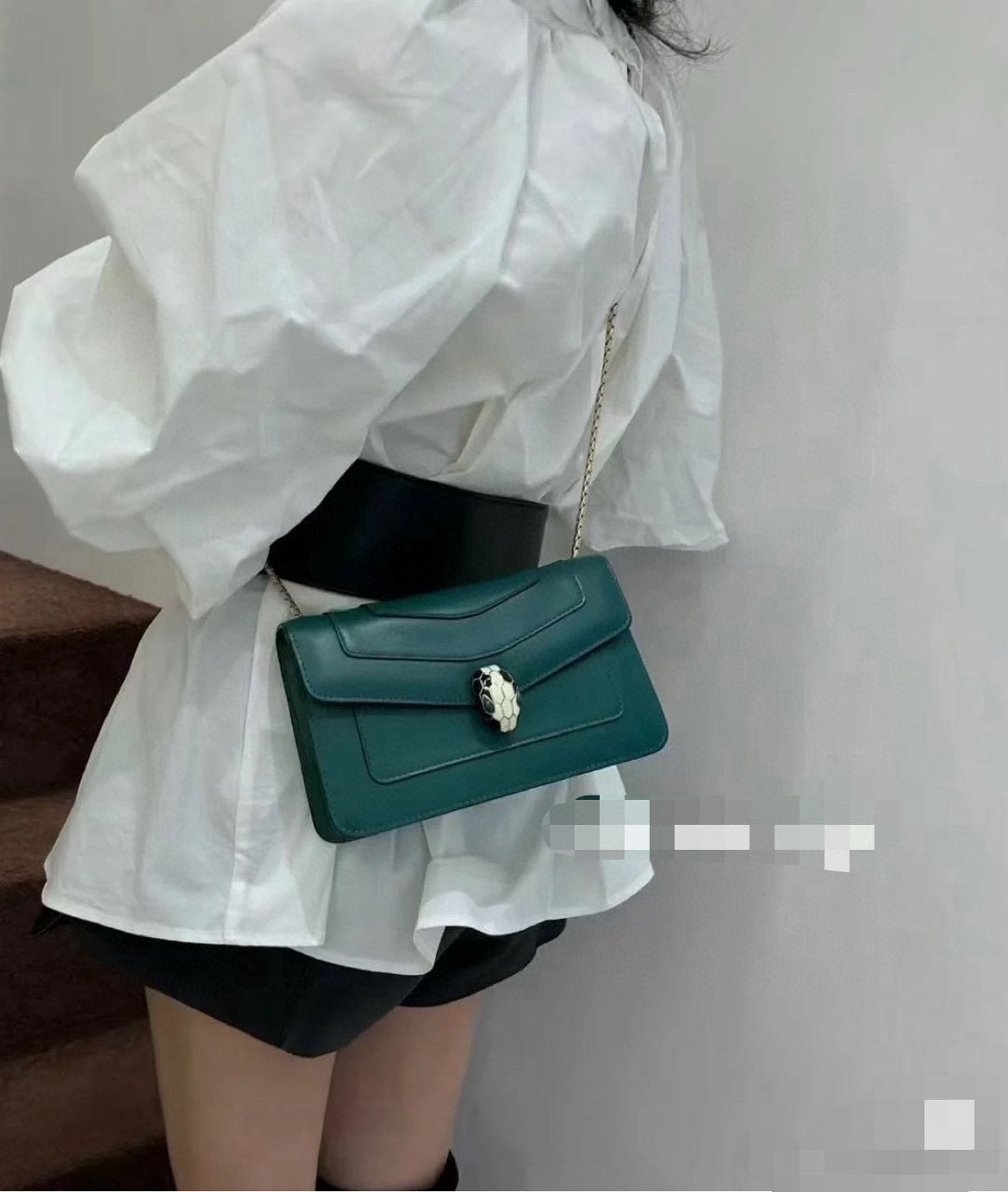 BVLGARI Monogram Garden Party Mini Bag - Black & White "Panda" Edition