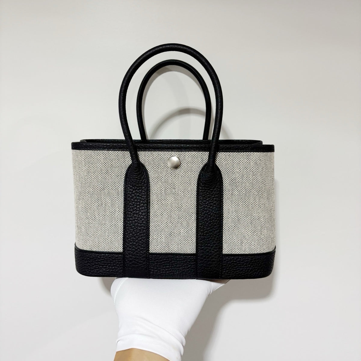 Hermès Garden Party Mini Bag - Black & White "Panda" Colorway