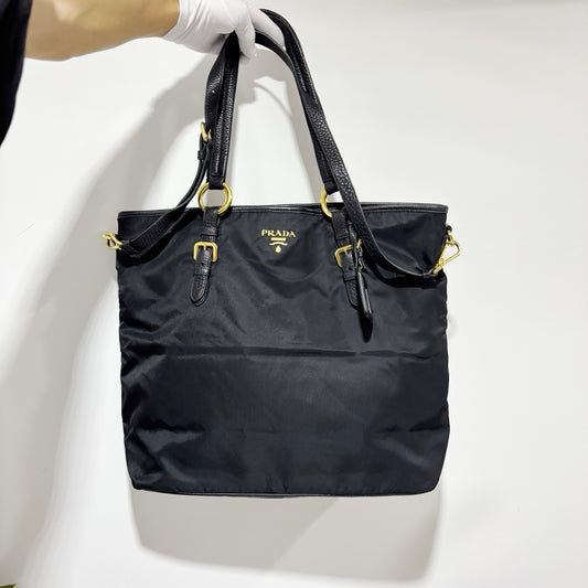 Prada Black Nylon Tote Bag - Excellent Condition (Fits 13" Laptop)