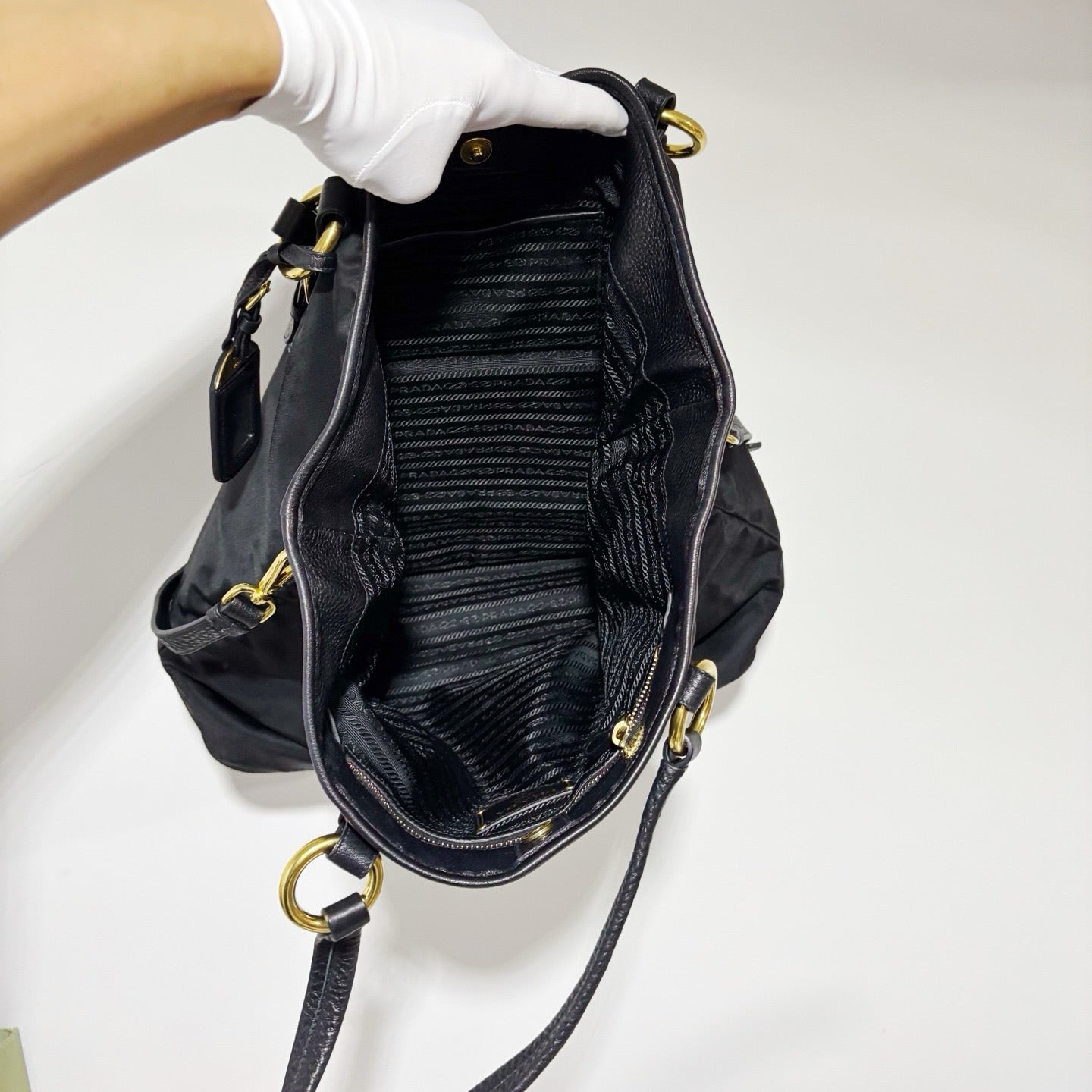 Prada Black Nylon Tote Bag - Excellent Condition (Fits 13" Laptop)