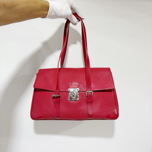 Louis Vuitton Epi Leather Segur Handbag - Red (Collector's Condition)