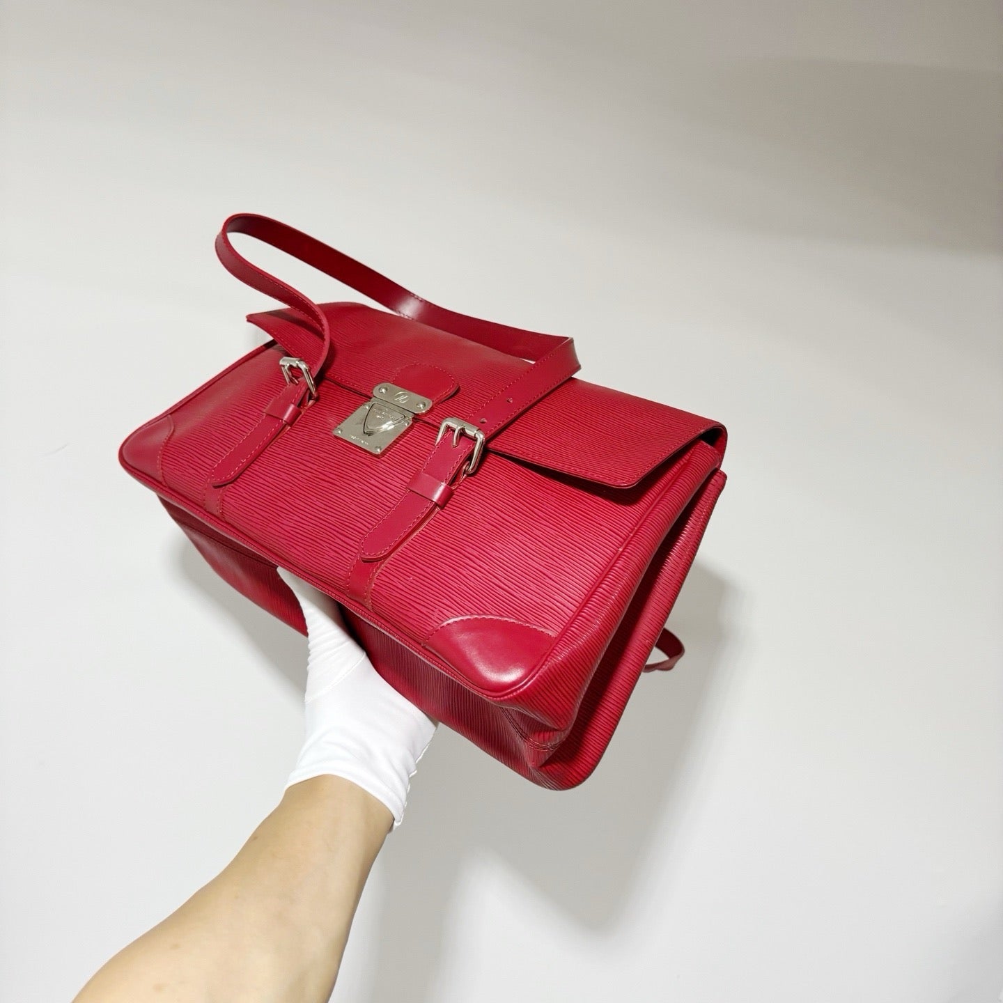 Louis Vuitton Epi Leather Segur Handbag - Red (Collector's Condition)