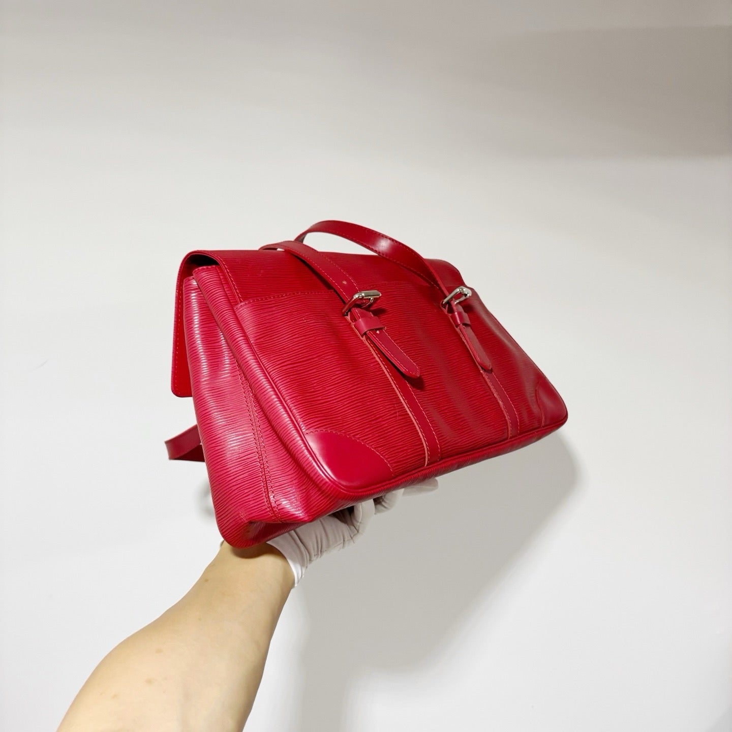 Louis Vuitton Epi Leather Segur Handbag - Red (Collector's Condition)