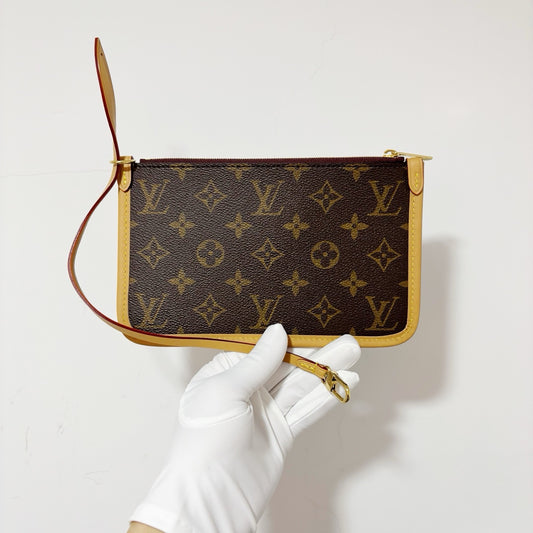 Louis Vuitton Carryall Pouch / Clutch - Monogram Canvas (Unused / Detachable Pochette)