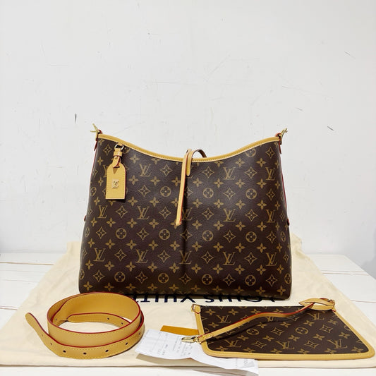 Louis Vuitton Carryall MM Monogram Tote Bag (99% New / Full Set)