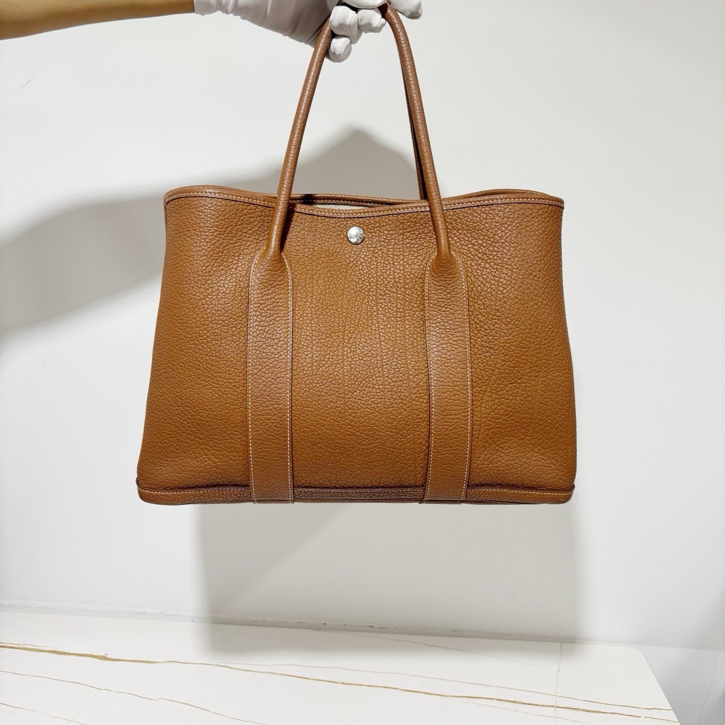 Hermès Garden Party 36 - Gold Negonda Leather (Y Stamp / Classic Tote)