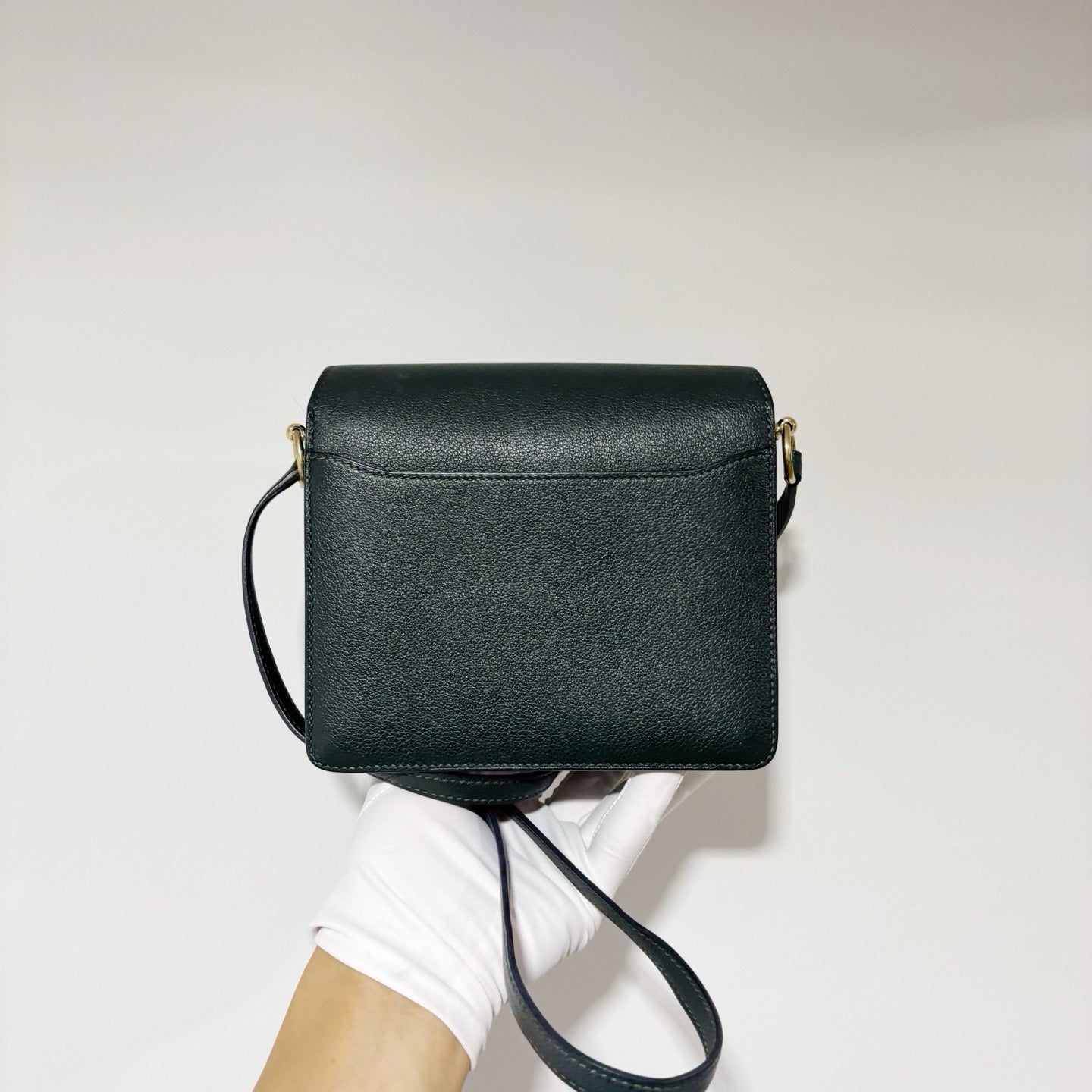 Hermès Mini Roulis 19 - Vert Pine (Pine Green) Evercolor Leather with Gold Hardware (C Stamp)
