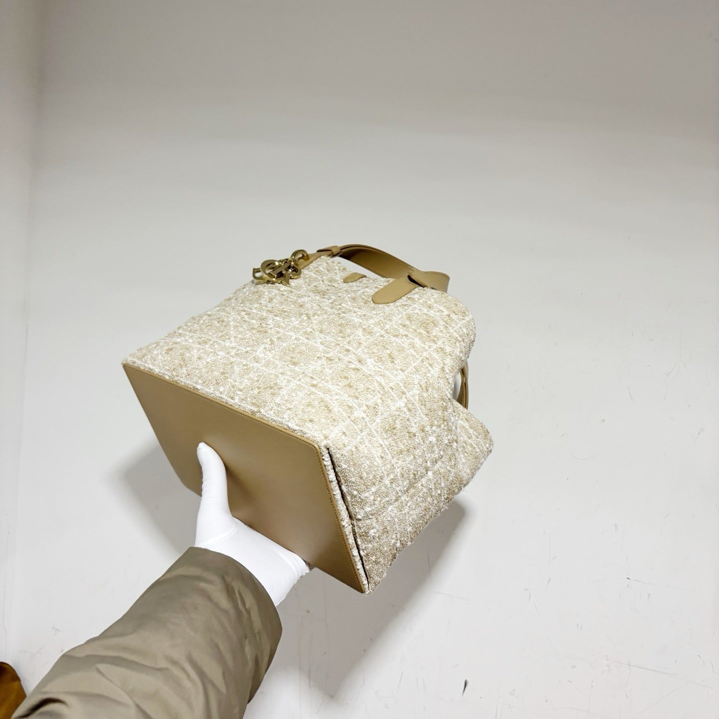 Dior Toujours Large Tote - Biscuit Tweed / Native-Inspired Limited Edition (Brand New)