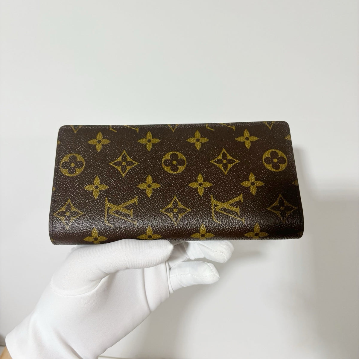 Louis Vuitton Monogram Long Wallet - Brown Canvas with Hot Stamp / Monogram (Brand New)