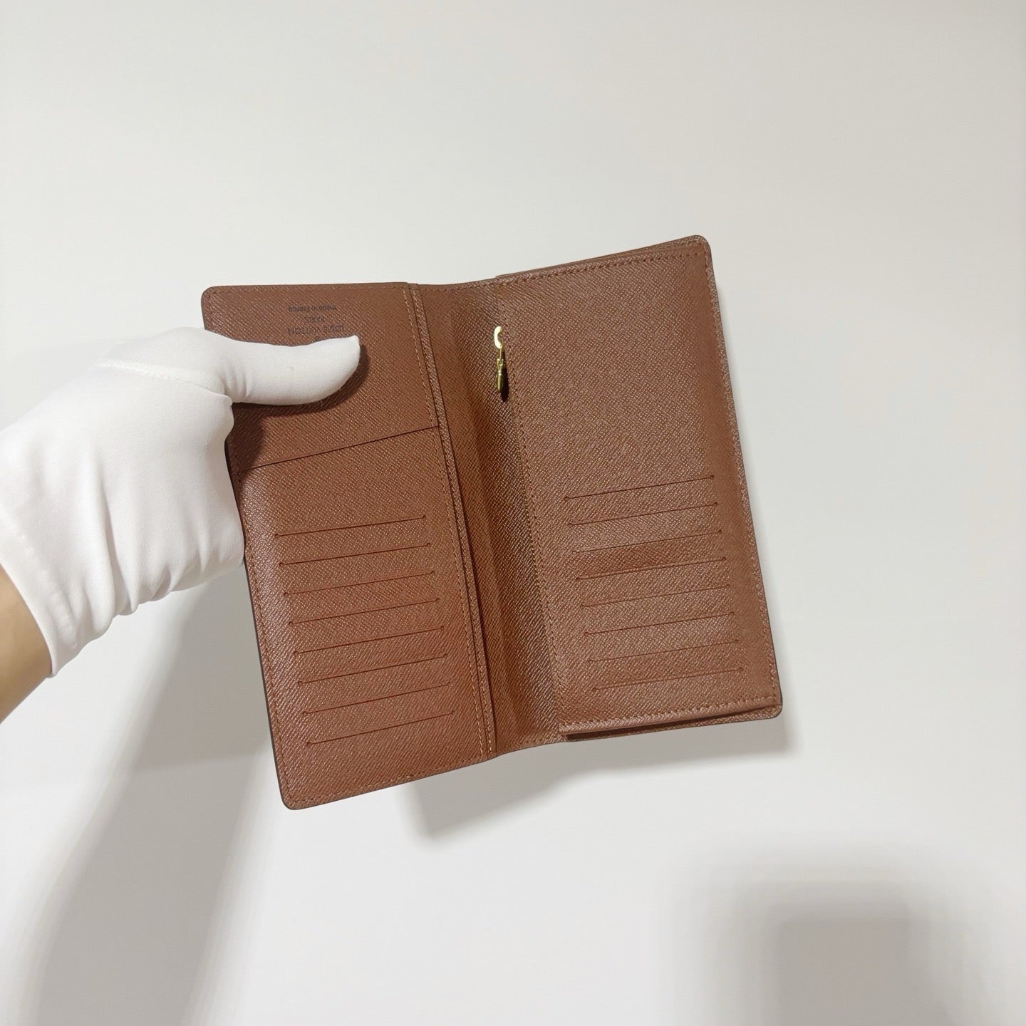 Louis Vuitton Monogram Long Wallet - Brown Canvas with Hot Stamp / Monogram (Brand New)